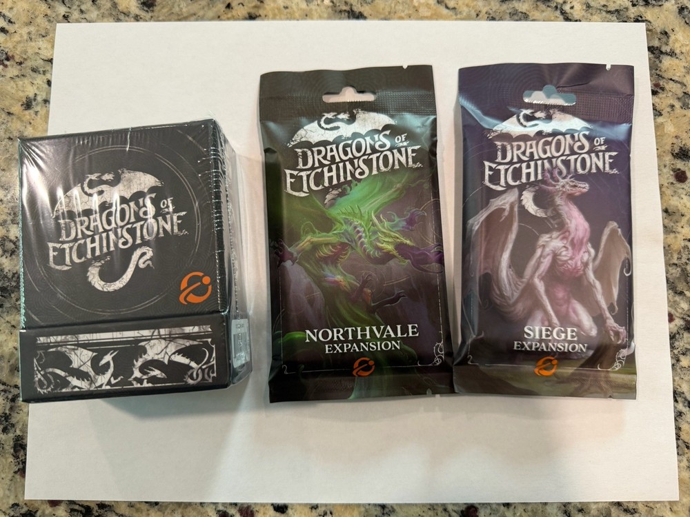Dragons of Etchinstone Base Game + NorthVale & Siege Expansions – Free Shipping