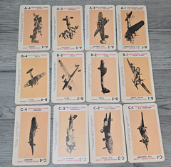1965 Milton Bradley 12 O’Clock High Card Game Complete 40 WWII Aircraft Cards