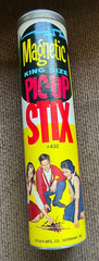 Vintage Magnetic King Size Pic-Up Stix #432 EMPTY TIN & Cardboard container ONLY