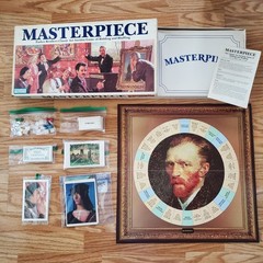 Vintage 1987 Masterpiece The Art Auction Board Game Parker Bros. 100% Complete