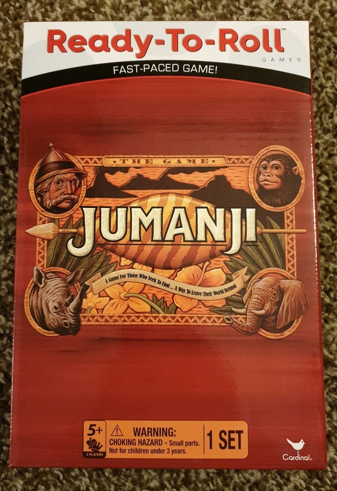 New Jumanji – Ready-to-roll – Fast paced game ! – by Cardinal ( Travel size )
