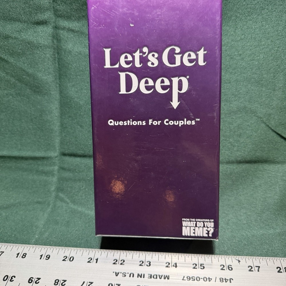 Let’s Get Deep – Questions for Couples Intimate Date Night Card Game Ships Free