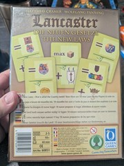 LANCASTER THE NEW LAWS First Expansion SEALED 2011 Queen Games BASE GAME NEEDED