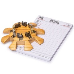 Yellow Mountain Imports Mexican Train Dominoes Accessory Set (5.8-Inch Wooden…