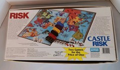 Risk & Castle Risk Board Game 2 in 1 Vintage Parker Brothers Incomplete AS IS