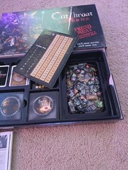 Cutthroat Caverns – Board Game – With Expansions OOP Relics Deeper Tombs Fresh
