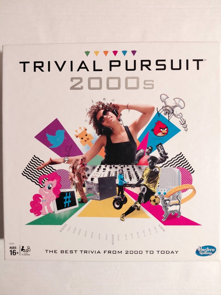 Trivial Pursuit: 2000s Edition Board Game Hasbro Pre-owned 100% COMPLETE