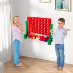 Jumbo 4-to-Score Connect Game Set – Giant Connect Four on Wall or Table with Bag