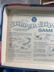 Vintage 1965 Flipper Flips Board Game Mattel TV Show Incomplete Parts Repair