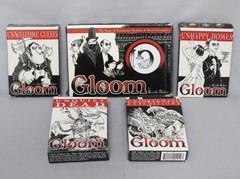Atlas – Gloom Lot – Gloom Card Game + 4 Expansions (EX) Keith Baker