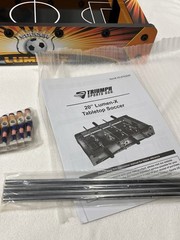 Triumph Sports 20” Lumen-X Tabletop LED Soccer Foosball Set – Open Box