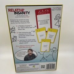 Relative Insanity Board Card Game Fun Family Nights 14 Years & Up Unisex Used