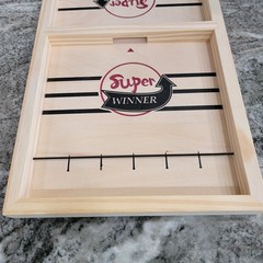Sling Puck Wooden Fast Sling Hockey Game 2 Player Table Game Open Box New