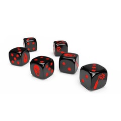 CMON Zombicide 2nd Edition Special Black and White Dice | 16mm, Various