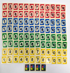 Vintage 1993 Mattel UNO RUMMY UP Tile Game Complete with Stands and Instructions