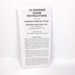 Cardinal Classic Collection Mexican Train Dominoes Wood Box Complete Game