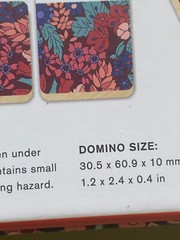 NEW Anthropologie Home Liberty London Domino Set Wood Floral