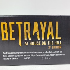 Avalon Hill Hasbro Gaming Betrayal at The House on The Hill 3rd Edition Open Box