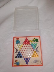 Vintage Chinese Checkers Traveling Kids Game Made in Hong Kong Toy