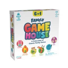 6-in-1 Family Game House – Classic Games Collection for Family Game Night