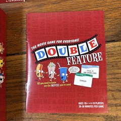 Double Feature Movie Game For Everyone Renegade, ages 10+, 4-10 players