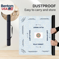 Mahjong Mat (32.4×32.4 Inch), Mahjong Mat for Table with Carrying Bag, Anti-Slip