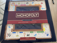 NEW Monopoly Luxury Edition Large Deluxe Wooden Board Game Never used Open Box