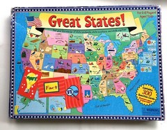 Great States Board Game 1999 Award Winner geography (1 Card Missing Of 300)