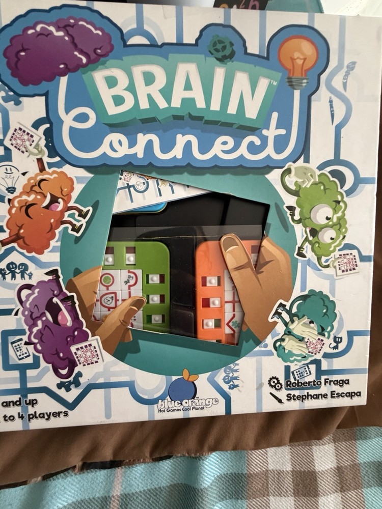 Brain Connect Puzzles Board Game Blue Orange Games