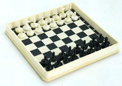 Ukraine Ukrainian USSR Mini Pocket Travel Magnetic Chess Checkers GOOD