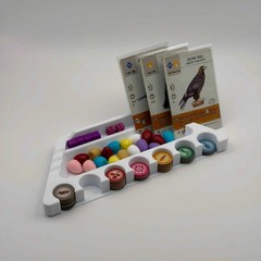 Wingspan Rotating Organizer All Expansion Token Egg Storage 6 Trays Dice Arena