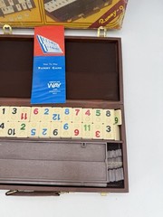 Vintage Rummy-O Tile Game Cardinal Faux Leather Case Complete Instructions