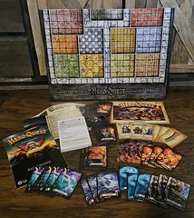 Avalon Hill HeroQuest Game Screen Rulebook Quest Book Cards Gameboard Character