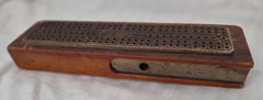 VTG Cribbage Board Metal & Wood C.W. Lecount?