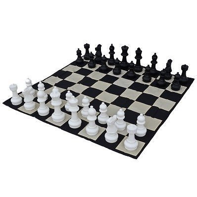 Giant Plastic Chess Set with a 12″ King – Outdoor Chess Set