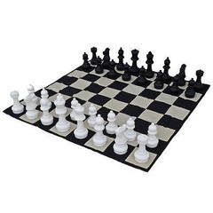 Giant Plastic Chess Set with a 12″ King – Outdoor Chess Set