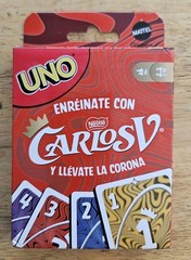 Mattel Uno Carlos V Nestle Card Game Special Edition