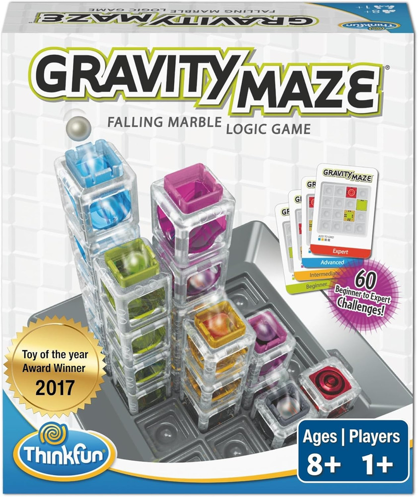Thinkfun Gravity Maze – Falling Marble Logic Game – Challenging STEM Toy for Kid