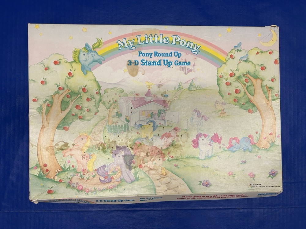 Vintage 1983 My Little Pony Game. Hasbro-Warren Paper Co. Good Condition.