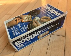 Vintage 1976 Deluxe Boggle Word Game Parker Brothers Self Scrambling Shaker 16c