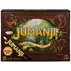 Jumanji the Game Real Wooden Box Edition of the Classic Adventure Board Game