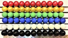 Glass Marbles Solid 60 Opaque Opal 16mm 5/8″ Chinese Checkers Board Games