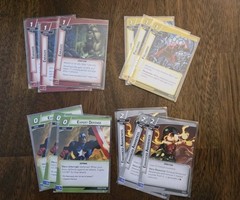 Marvel Champions Captain America Hero Pack Used MISSING ALLIES CARDS