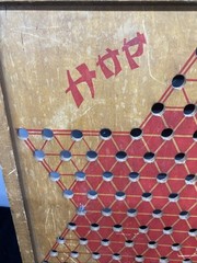 Vintage Hop Ching Chinese Checkers Game Board J. Pressman Co. NY 2729