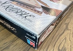 1989 Scrabble Deluxe Edition 100% COMPLETE Rotating Turntable Board Game MB 4034