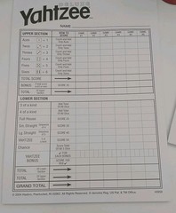 Yahtzee Deluxe Travel Edition 2003 Game Folio w/ Black Nylon Zip Case Road Trip