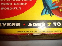 Vintage 1957 Transogram Anagrams Incomplete 82 tiles 2 racks