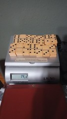 1940-50’s Butterscotch Bakelite Dominoes 14.2 Oz (402 Grams) Tested 50mm x 25mm