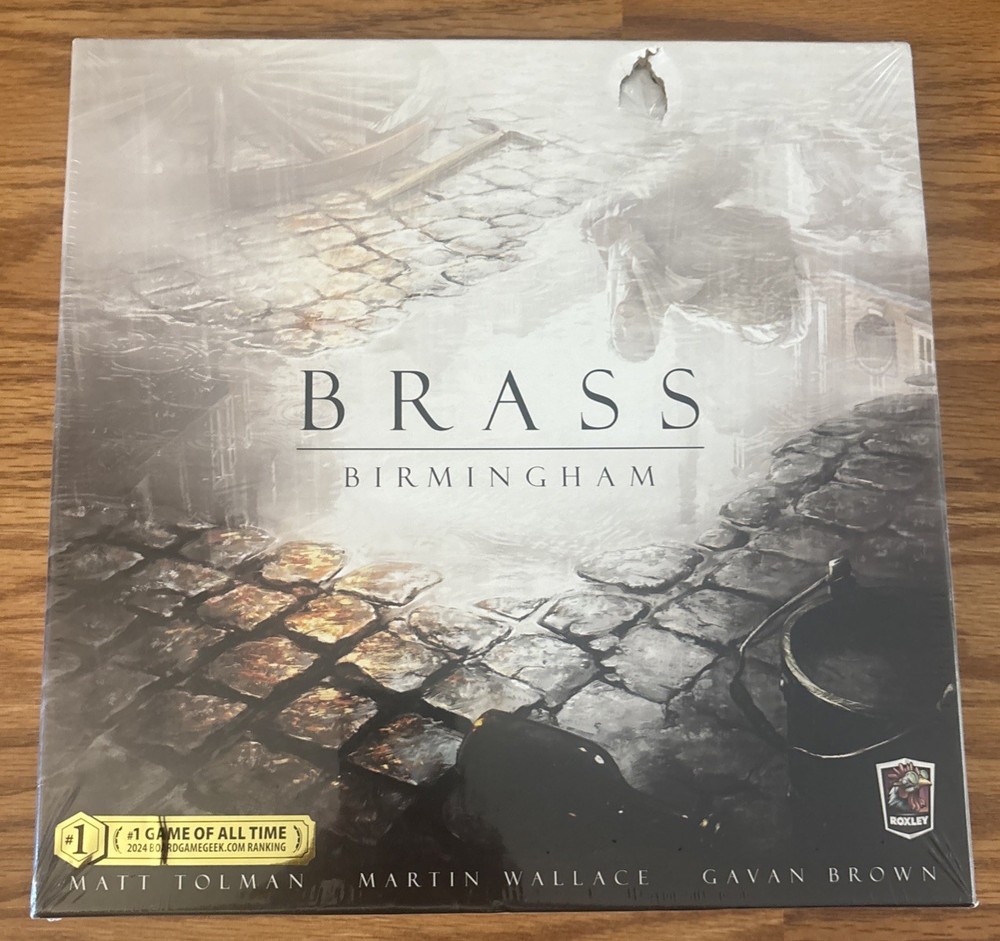 Roxley Games Brass Birmingham Board Game, New/Sealed Slightly Damaged Box