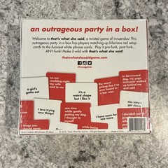 That’s What She Said – The Party Game of Twisted Innuendos Board Game New Sealed